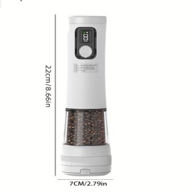 Multi-functional Grinder for Pepper, Sea Salt, and Other Spices, Electric Model