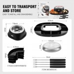 Electric S'mores Maker Flameless Indoor Marshmallow Roaster with 4 Roasting Sticks & 4 Trays - Tabletop Suitable for Movie Night, Camping Parties, for Ages - Compact S'mores Maker for Gifts (No Flame)