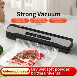 A Multifunctional Automatic Food Sealing Machine, Portable Vacuum Packaging Device with USB Charging, Featuring Snack Sealing And External Air Suction Capabilities, Ideal for Long-Term Preservation, Suitable for Home Kitchens And Outdoor Picnics