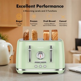 4-Slice Toaster with 1.6