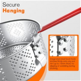 10QT Outdoor Fish Fryer Kit | Heavy-Duty Aluminum Pot and Basket Fixing Rod and Thermometer for Cooking Chicken Wings, Seafood, French Fries