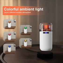 Car Humidifier Small Portable Humidifier Rechargeable, Wireless Soundwave Technology Humidifier Battery Operated, Mini Personal Cordless Cool Mist Humidifiers, for Bedroom Office Travel Car Plants Travel Humidifier Mini Humidifier Portable Humidifier