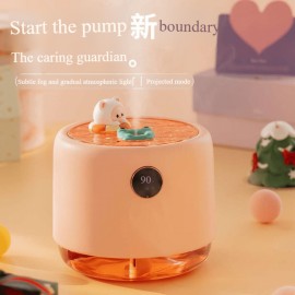 Bedroom Humidifier with Digital Display And Three-Color Night Light, Cool Mist Humidifier, 11 Hours Working Time, Essential Oil Diffuser, Perfect for Large Bedrooms, Living Rooms, Offices, Perfect Christmas Gifts