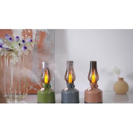 Kerosene Lamp-shaped Humidifier with a , Warm, Non-glaring Light, Suitable for Living Rooms, Bedrooms, and Offices. Classic Style, Beautiful and Compact Humidifier, USB Powered,  Humidifier, Perfect for  Enthusiasts.