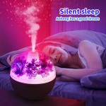 New Creative Small Desktop Humidifier with Starry Sky Projection and Colorful Ambient Effects | Ultrasonic, Quiet Operation, Portable, USB Powered, Ideal for Home and Office Use
