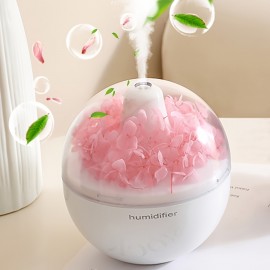 New Creative Small Desktop Humidifier with Starry Sky Projection and Colorful Ambient Effects | Ultrasonic, Quiet Operation, Portable, USB Powered, Ideal for Home and Office Use