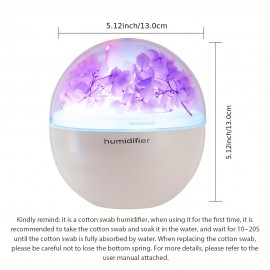 New Creative Small Desktop Humidifier with Starry Sky Projection and Colorful Ambient Effects | Ultrasonic, Quiet Operation, Portable, USB Powered, Ideal for Home and Office Use