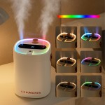 1pc Aroma Diffuser High Capacity Smart Humidifier | Touch Screen Integrated Control | with Night Light | Transparent Spray 3 Nozzles, Timer Function | And Ideal Humidifier for Summer, Office Humidifier, Modern Humidifier, Humidifier,  Summer