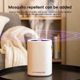 1pc Aroma Diffuser High Capacity Smart Humidifier | Touch Screen Integrated Control | with Night Light | Transparent Spray 3 Nozzles, Timer Function | And Ideal Humidifier for Summer, Office Humidifier, Modern Humidifier, Humidifier,  Summer