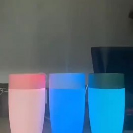 Small Colorful Light Mini Humidifier and Aromatherapy Diffuser, Home Office Desktop Convenient, Silent Operation, USB Power Supply, Christmas and Halloween, a Must for Holiday Gifts.