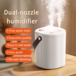 1pc - Indoor Humidifier for Bedroom, Home Use Quiet Office Dual Mist Large Capacity with Ambient Light Spray Humidity Device Suitable All Four Seasons