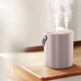 1pc - Indoor Humidifier for Bedroom, Home Use Quiet Office Dual Mist Large Capacity with Ambient Light Spray Humidity Device Suitable All Four Seasons