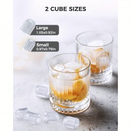 Countertop Ice Makers, Portable Machines with Handles, Self-Cleaning Features, Producing 26.5 Lbs of Ice in 24 Hours, Ready in 6 Minutes with 9 Ice Cubes, Including an Ice Scoop And Basket, Suitable for Home, Office, Or Kitchen Use.