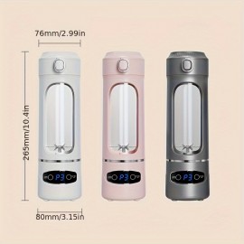 2-in-1 Multifunctional Juicer Cup with 12 Stainless Steel Blades, Powerful Motor for Quick Juicing, Portable and Convenient for Kitchen or Outdoor Use, Type-C Fast Charging, Long Battery Life