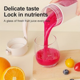 2-in-1 Multifunctional Juicer Cup with 12 Stainless Steel Blades, Powerful Motor for Quick Juicing, Portable and Convenient for Kitchen or Outdoor Use, Type-C Fast Charging, Long Battery Life