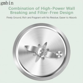 gmbin Automatic Soy Milk Machine - High Borosilicate Glass Wall Breaking Blender with 20000 RPM, 400W Power, 20.29oz Capacity, 120V Plug, No Battery Needed, Soy Milk Maker For Home Use, Soy Milk Maker, Kitchen Appliance, Modern Kitchenware