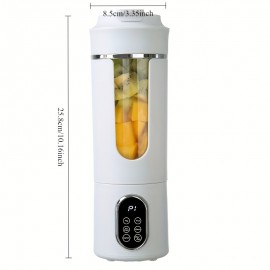 [Portable USB Mini Juicer] Portable USB Rechargeable Mini Juicer - Powerful Sleek Compact Design | Perfect for Students, Home, Office, Travel | Healthy Beverage Preparation, Durable Plastic Body