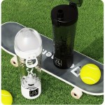 Portable USB Rechargeable Electric Blender Cup • Convenient Fitness Sports Water Cup • Automatically Brew Protein Powder, Milkshakes, Coffee • Suitable for Home, Gym, Outdoor