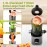 Slow Masticating Juicer with 4.35'' Wide Feed Chute - Compact Cold Press Juicer for Home & Travel, High Juice Yield, Easy to Clean, Durable Food-Grade Plastic Design, Portable Juicer, Kitchen Appliance, Modern Kitchenware, Easyclean Material